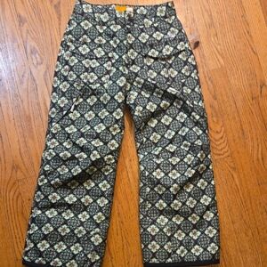 Orage Snow I Cargo Pants in Black and Cream Pattern